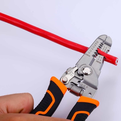 175mm Multi-Function Wire Stripper Cutter Crimper Pliers 4Cr13